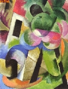 Kleine Komposition (II) (Haus mit B�umen) nach Marc